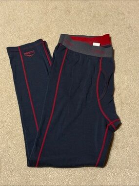 LL Bean 100% Merino Wool Midweight Long Underwear Layer Hiking Camping Sz Large